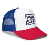 PWN 50th Foam trucker hat